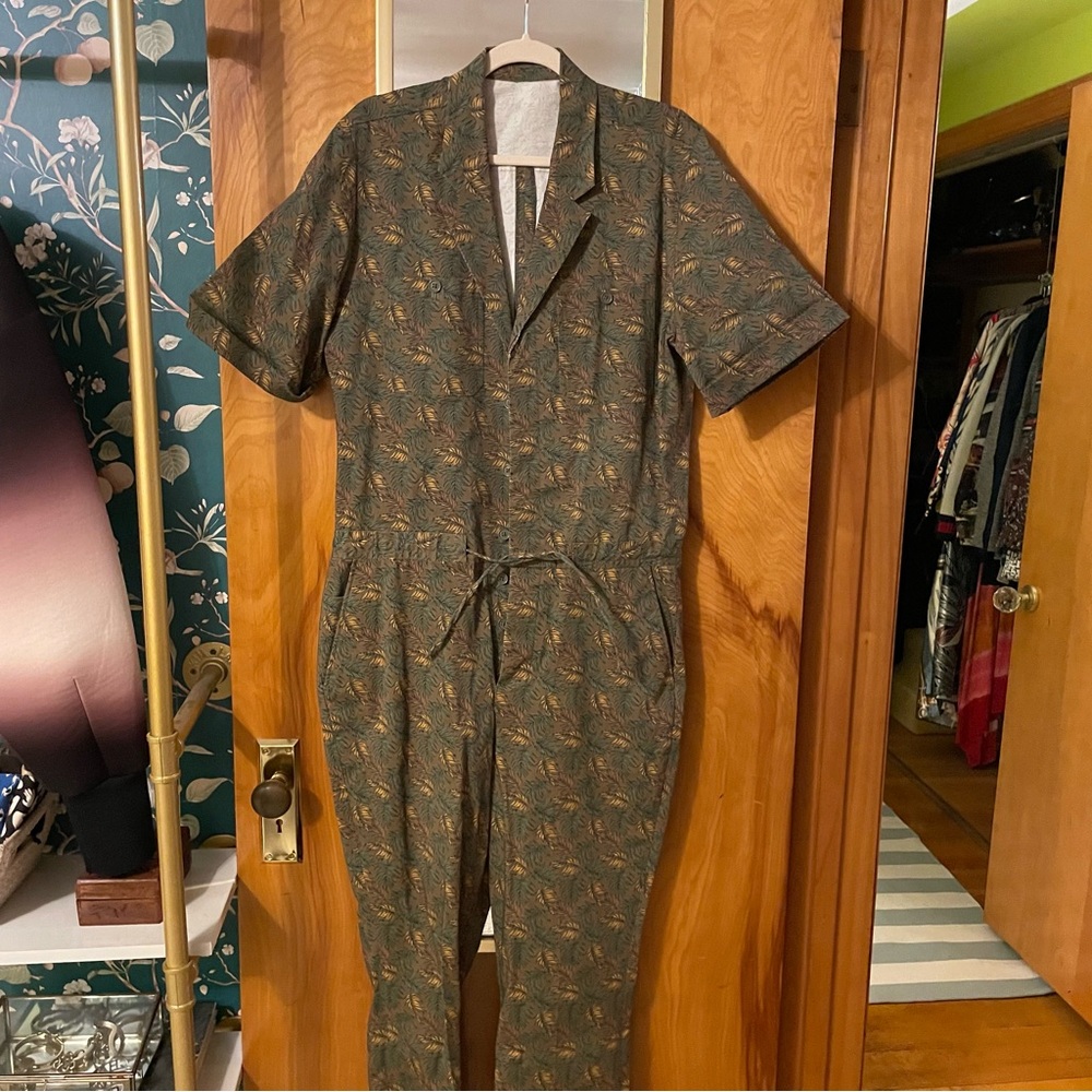 ASOS sample: floral camo coverall / jumpsuit (never manufactured)
